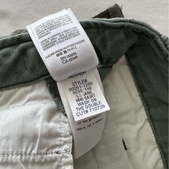 Mother The G.I. Jane Mini Skirt in On the Double - Picture 16 of 16